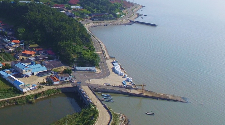 관산죽청마을 전경