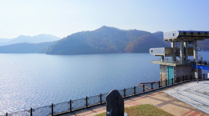 장흥댐 휴게소 전경